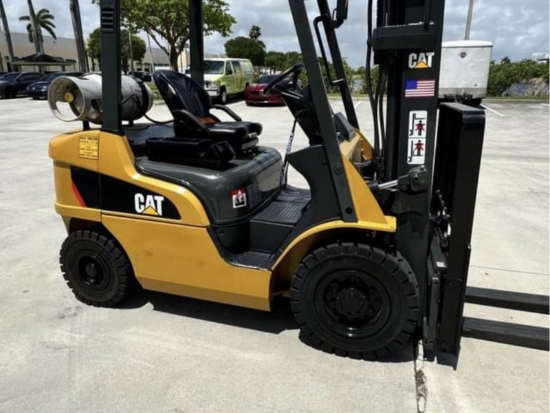CAT lift trucks cushion tire forklift in clean running condition ready for a cash offer